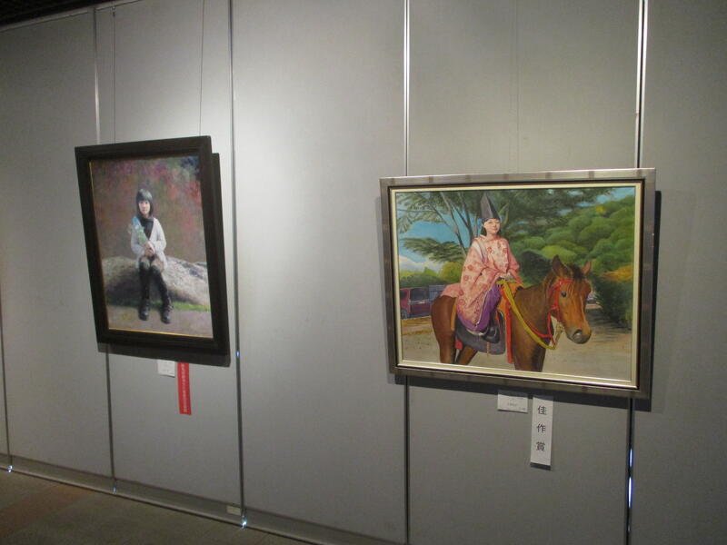 群馬県人物画協会　人物画展様子