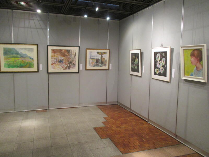 群馬退職教職員　作品展様子